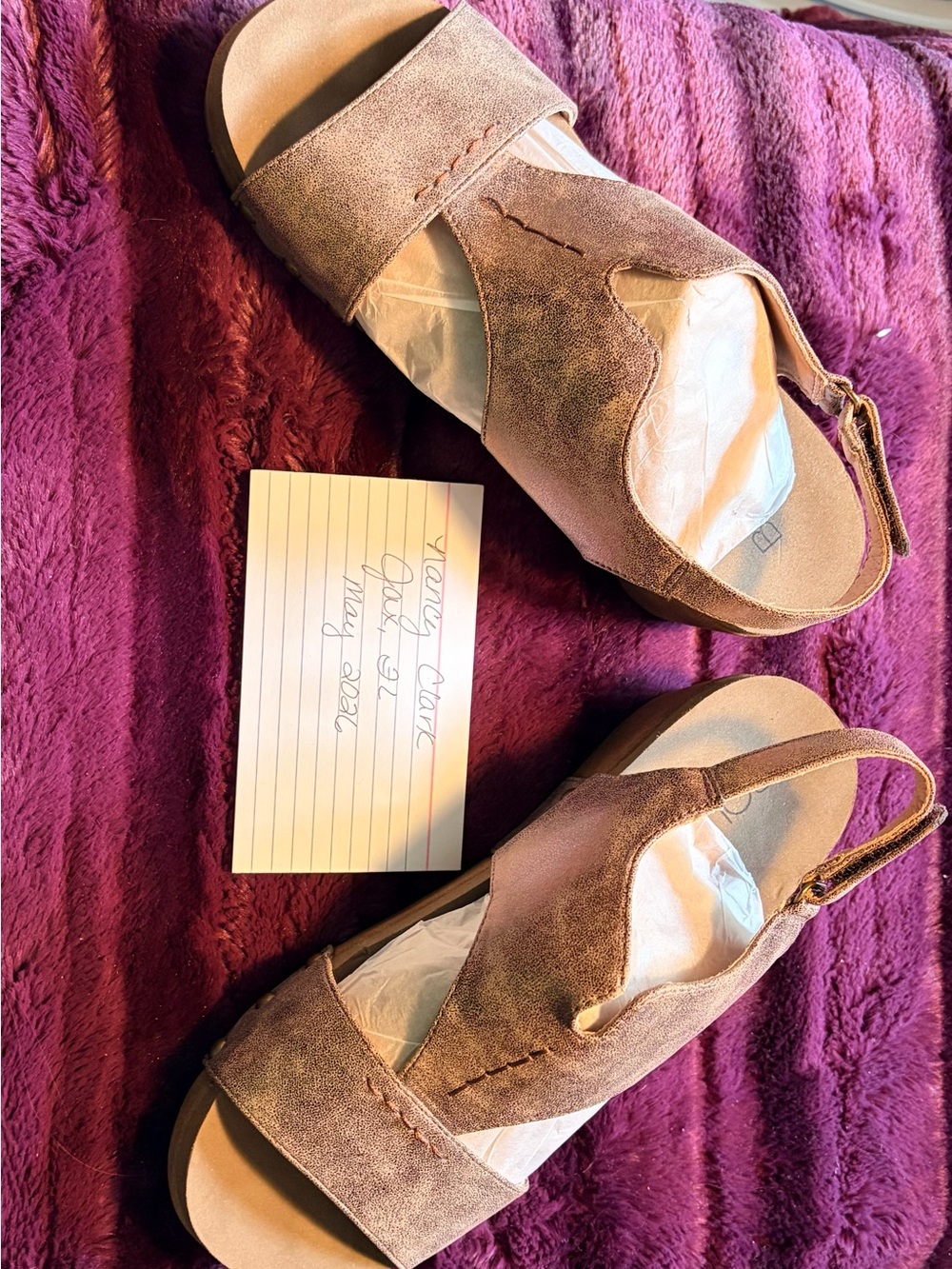 Corkys Taupe Suede-Look Open-Toe Slingback Sandals
